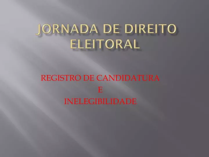 jornada de direito eleitoral