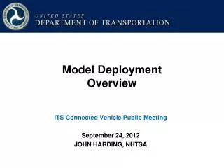 Model Deployment Overview