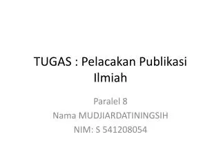 tugas pelacakan publikasi ilmiah