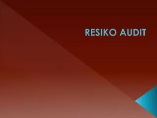 resiko audit