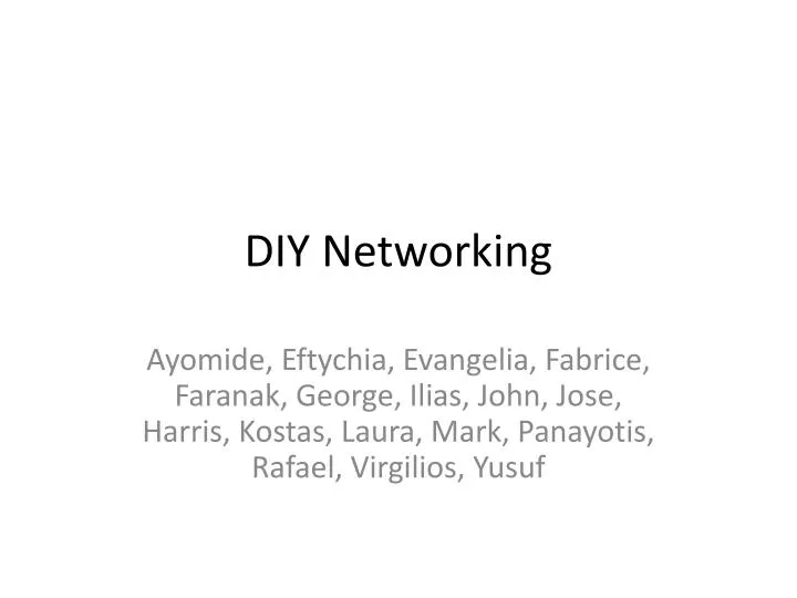 diy networking