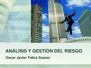an lisis y gesti n del riesgo