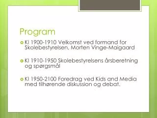 program