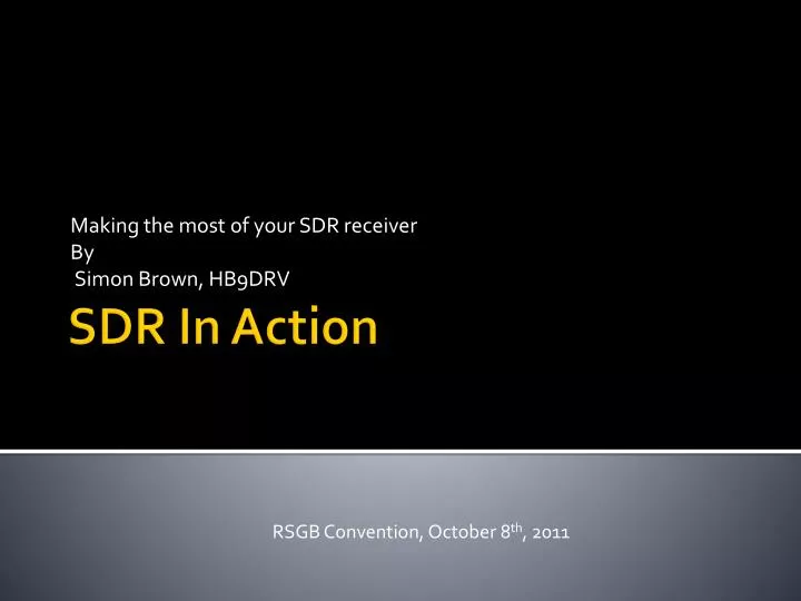 making the most of your sdr receiver by simon brown hb9drv