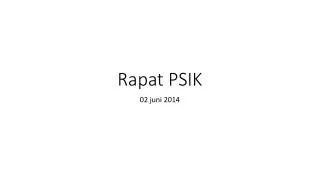rapat psik