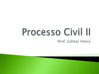 processo civil ii