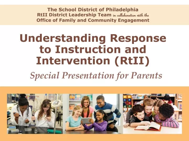 understanding response to instruction and intervention rtii