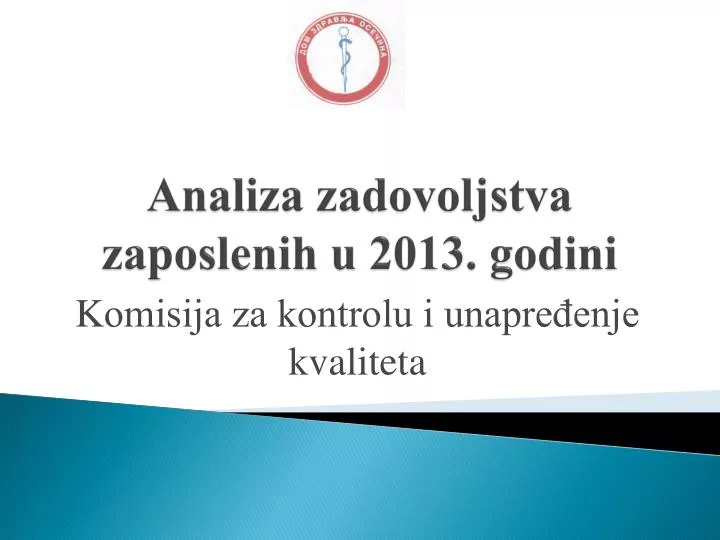 anali za zadovoljstva zaposlenih u 2013 godini