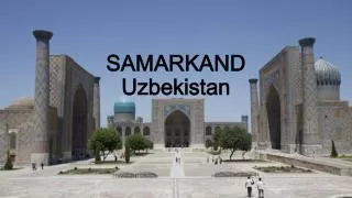 SAMARKAND Uzbekistan