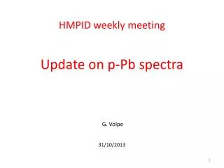 HMPID weekly meeting