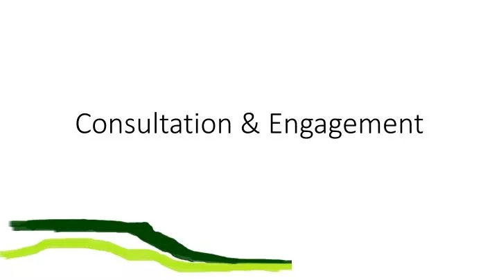 consultation engagement