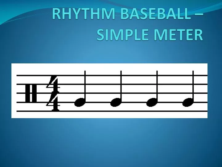 rhythm baseball simple meter