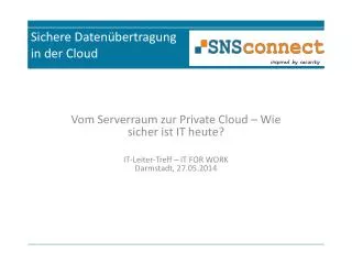 sichere daten bertragung in der cloud
