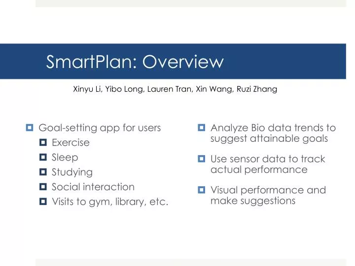 smartplan overview