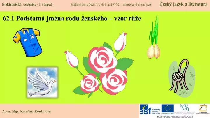 62 1 podstatn jm na rodu ensk ho vzor r e