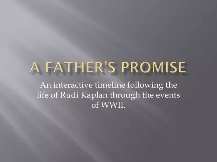 a father s promise