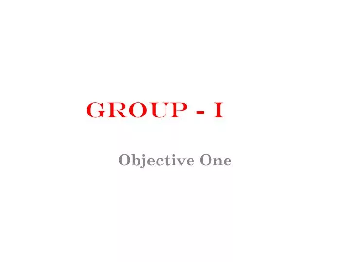 group i