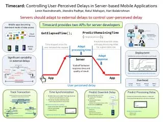Timecard: Controlling User-Perceived Delays in Server-based Mobile Applications
