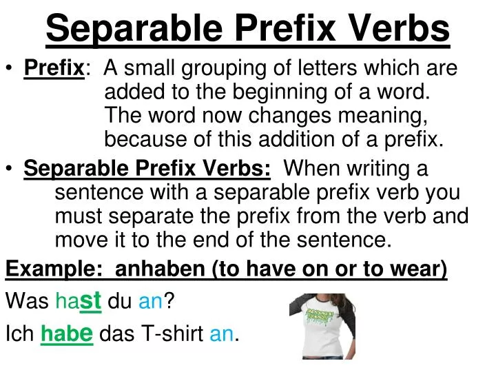 separable prefix verbs