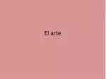 El arte - slide 1