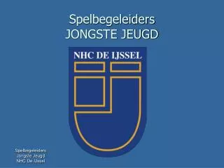 spelbegeleiders jongste jeugd
