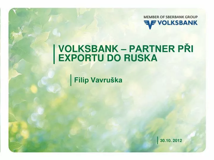 volksbank partner p i exportu do ruska