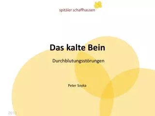 das kalte bein