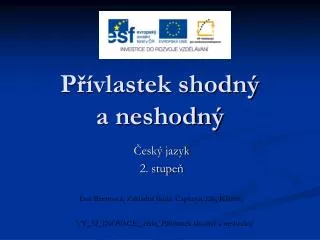 p vlastek shodn a neshodn