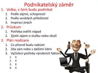 podnikatelsk z m r