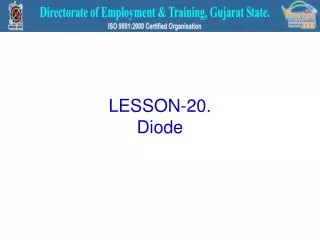 LESSON-20. Diode