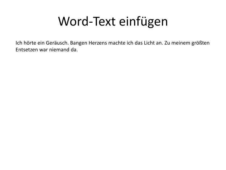 word text einf gen