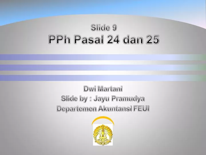 slide 9 pph pasal 24 dan 25