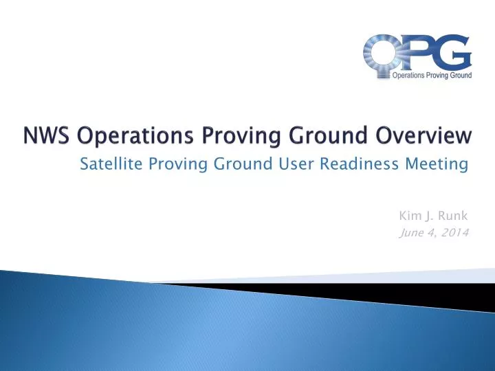 nws operations proving ground overview