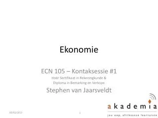 ekonomie