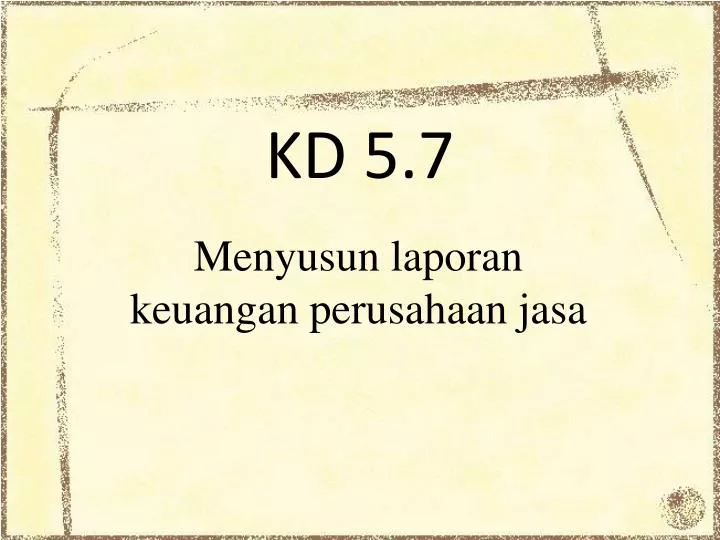 kd 5 7