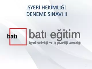 yer hek ml deneme sinavi ii
