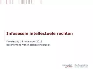 infosessie intellectuele rechten