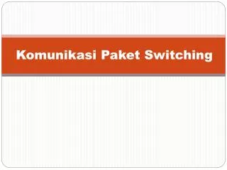komunikasi paket switching