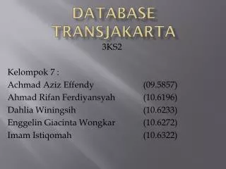 database transjakarta