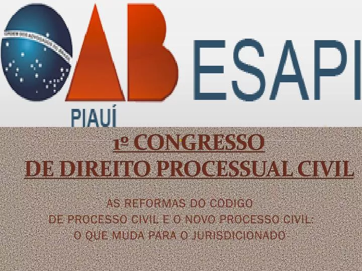 1 congresso de direito processual civil