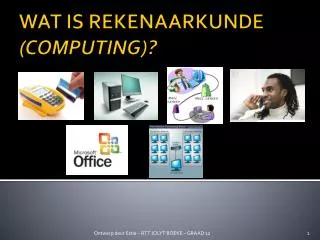wat is rekenaarkunde computing