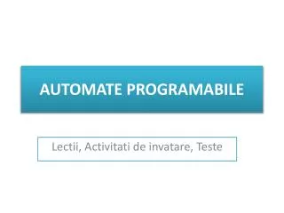 automate programabile