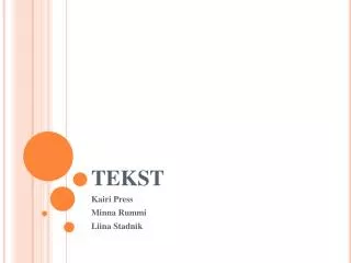 tekst