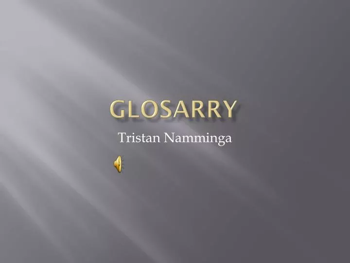 glosarry