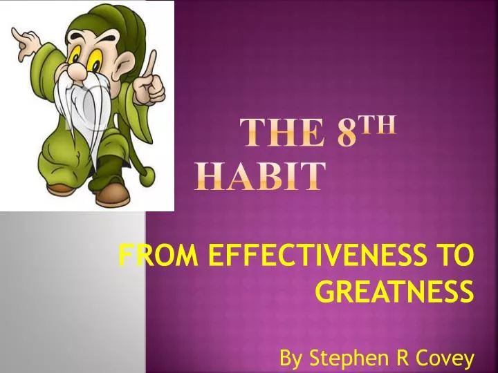 the 8 th habit