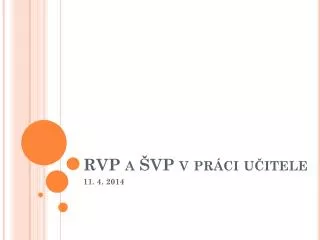 rvp a vp v pr ci u itele