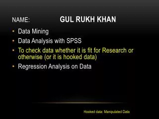 Name: Gul rukh khan