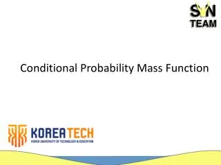 Conditional Probability Mass Function