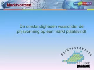 marktvormen