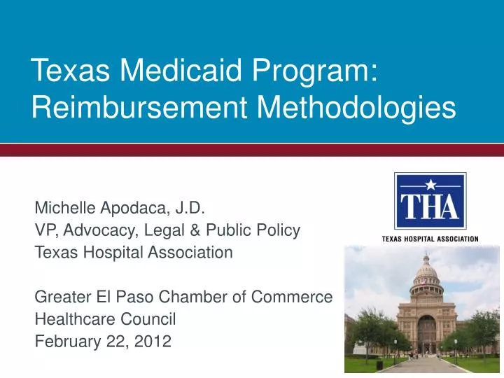 texas medicaid program reimbursement methodologies